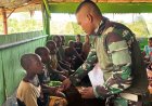 Satgas Yonif 126/Kala Cakti Bangkitkan Semangat Belajar Anak Perbatasan Papua Lewat Program Gadik